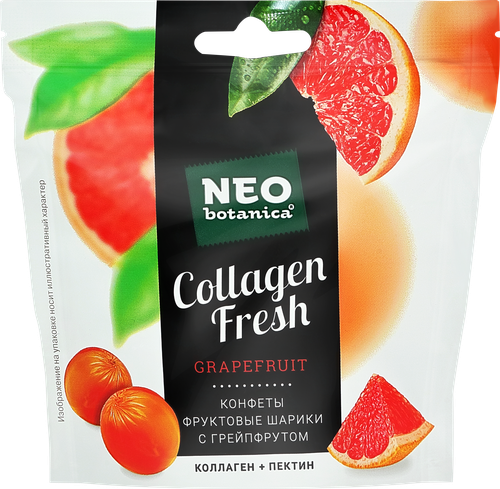 

Конфеты желейные NEO botanica Collagen Fresh с грейпфрутом 55 г