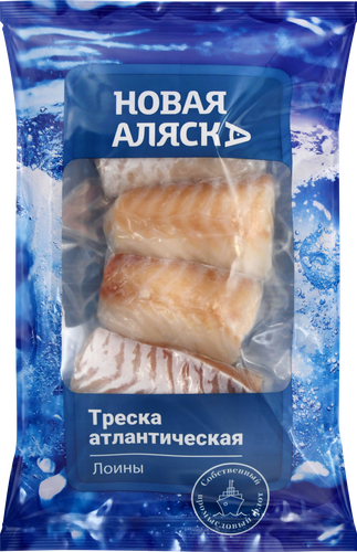 

Филе трески Новая Аляска атлантической лойны без кожи 400 г