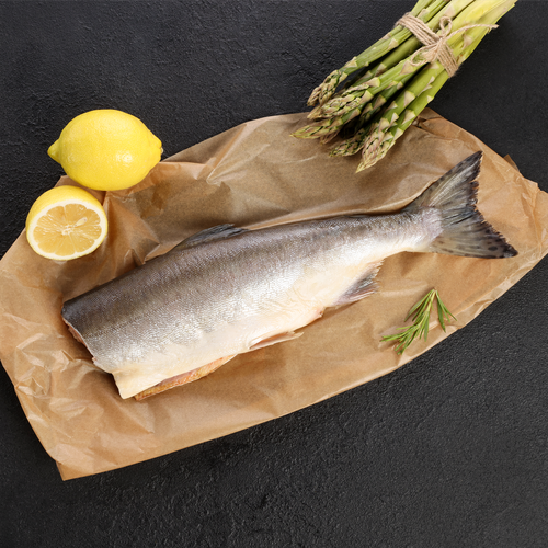 

Горбуша Лента Fresh потрошеная без головы (из замороженного сырья), весовая