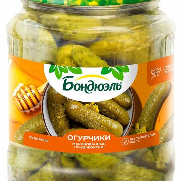 Огурцы маринованные Бондюэль по-дижонски 680 г