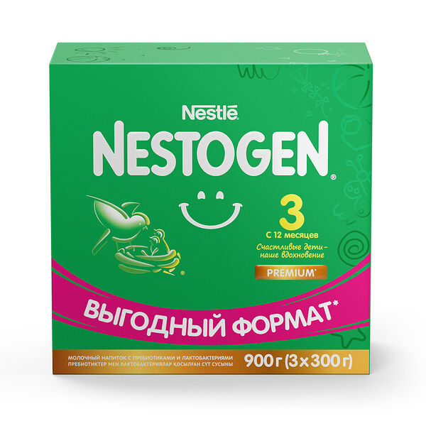 Nestle NESTOGEN 3 JNPB081 4 (3 x 300 g) RU