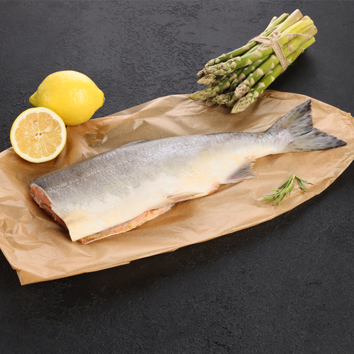 

Горбуша Лента Fresh потрошеная без головы (из замороженного сырья), весовая