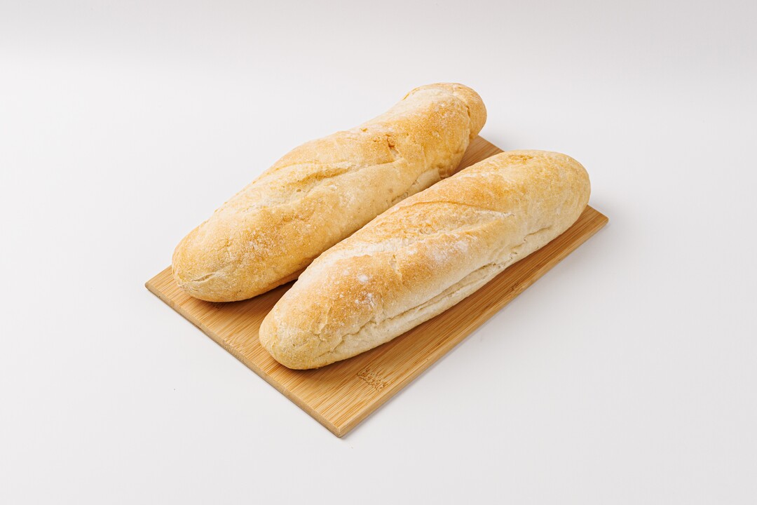 

Выпекаем дома. Багет пшеничный подовый, 2 шт. х 200 г Пекарня