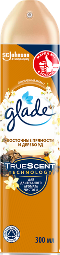 

Освежитель воздуха Glade Восточные пряности и дерево уд 300 мл
