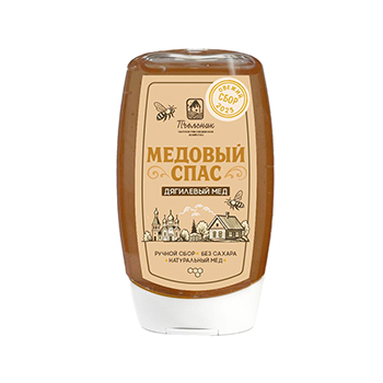 

Мёд Пчельник Медовый Спас дягилевый в дозаторе, Россия 350 г