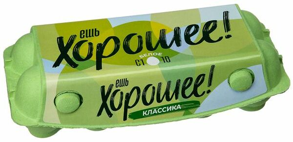 Яйцо куриное Ешь хорошее белое С1 10 шт. 700 г