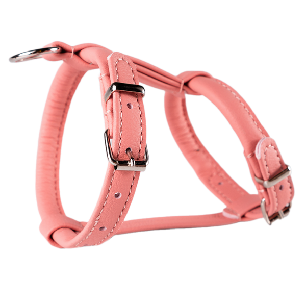 Шлейка круглая для кошек и собак Candy, обхват шеи 21-29 см, обхват груди 27-35 см, розовая