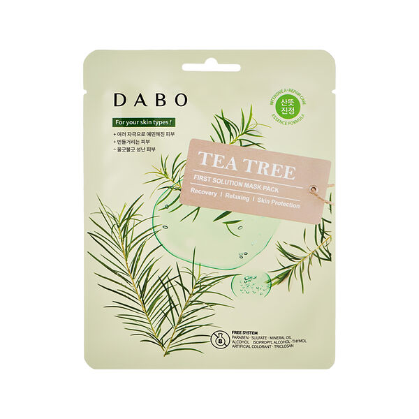Маска для лица Dabo тканевая Чайное дерево 23г