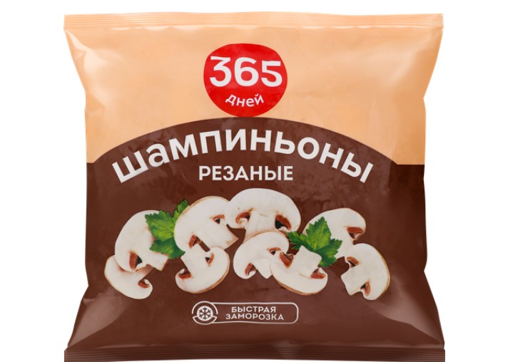 

Шампиньоны 365 ДНЕЙ резаные, 400 г