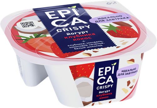 

Йогурт Epica Crispy Клубника-кокос 7.3% 138 г