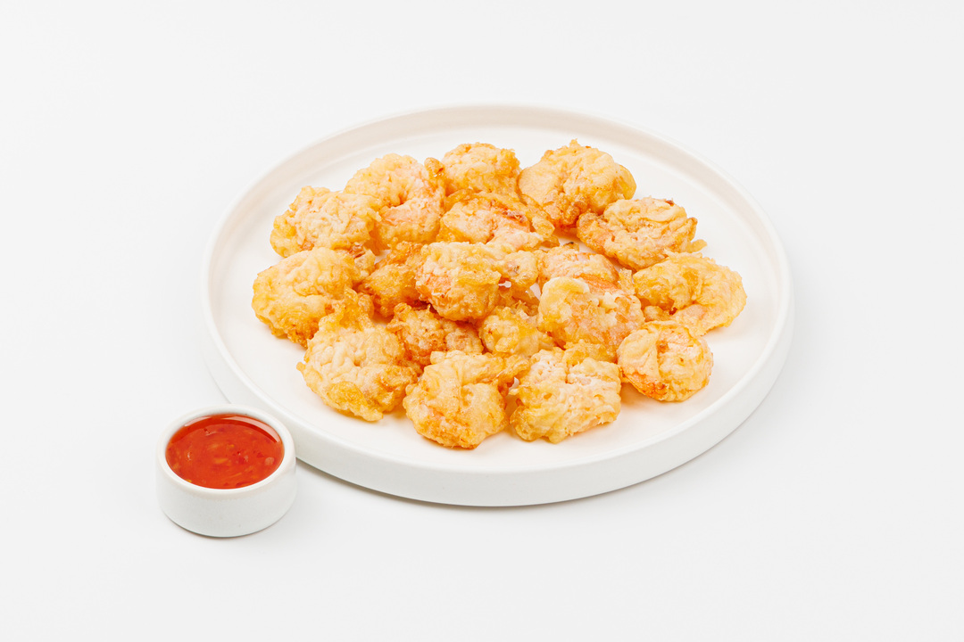 

Попкорн ВкусВилл из креветок с соусом Сладкий Чили 170 г