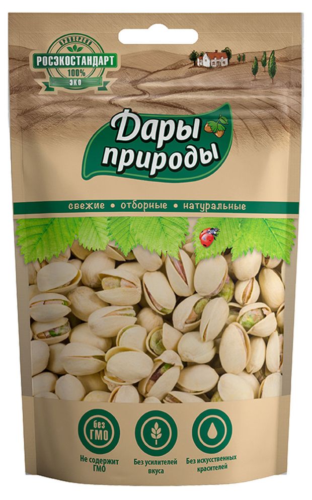 

Фисташки жареные Дары природы солёные 130 г