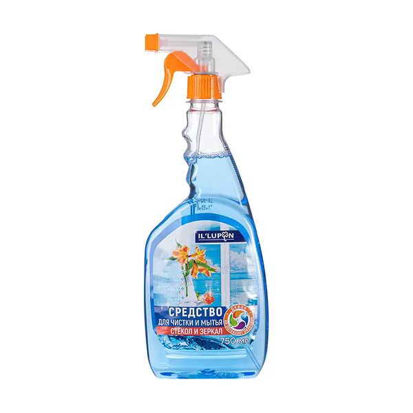 Средство для чистки и мытья стёкол и зеркал, Il`Lupin, 750 мл, в ассортименте