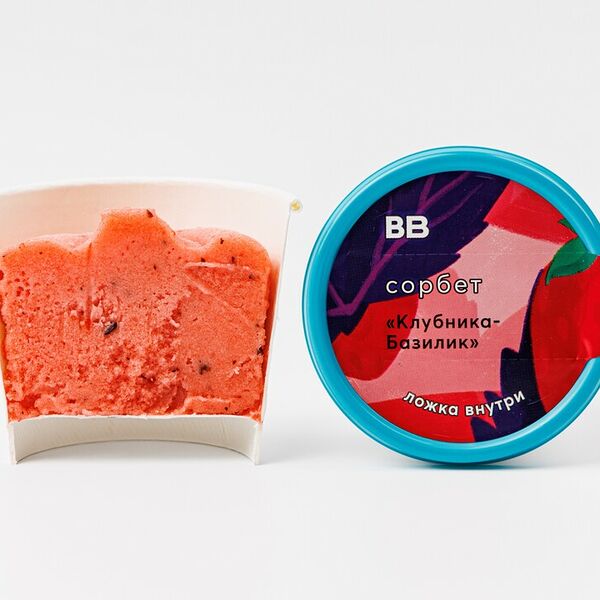 Сорбет Вкусвилл клубника-базилик