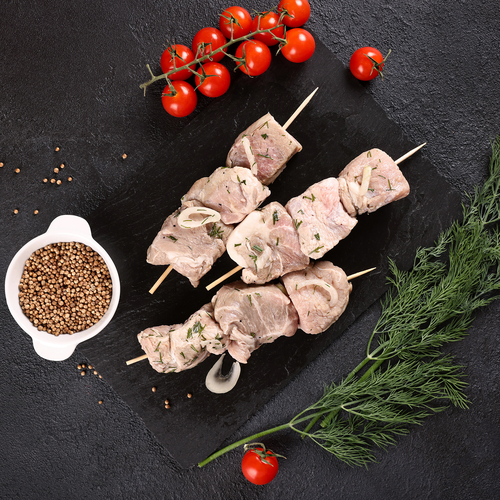 

Шашлык из шеи свиной Советский полуфабрикат ЛЕНТА FRESH СП охлажденный вес