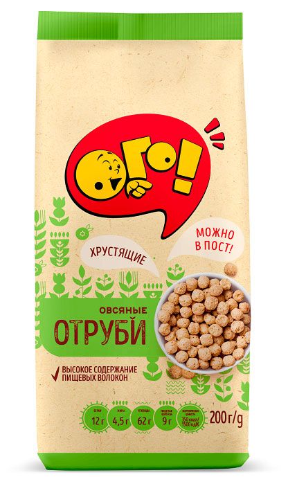 

Отруби Ого! овсяные экструдированные 200 г