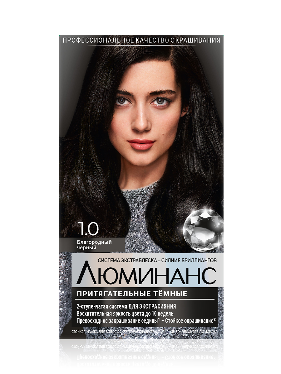 

Краска для волос Schwarzkopf Люминанс 1.0 Благородный черный 150 мл