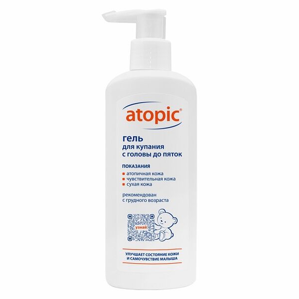 Гель для купания Atopic с головы до пяток детский 250 мл
