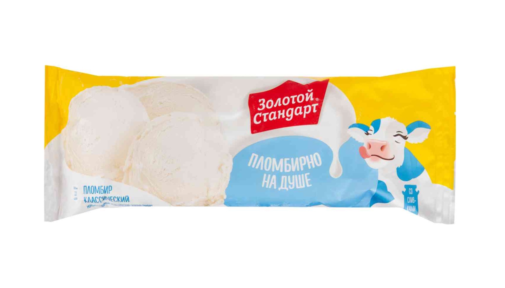 

Мороженое пломбир Золотой стандарт Классический 12% 380 г