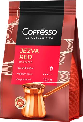

Кофе молотый Coffesso Jezva Red жареный для турки 100 г