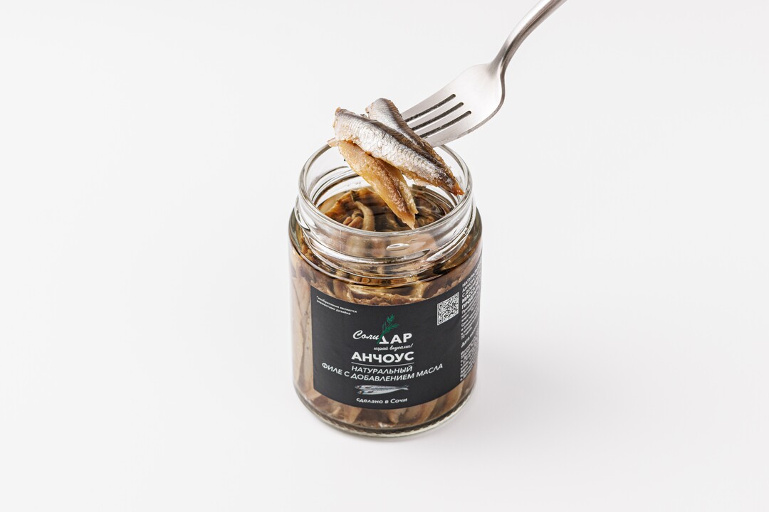 

Анчоус СолиДар натуральный филе с добавлением масла 250 г