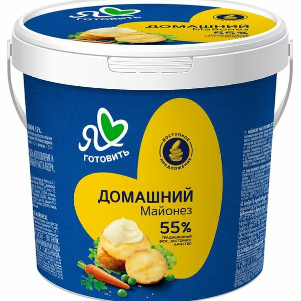 Майонез Я люблю готовить Домашний 55% 800 мл