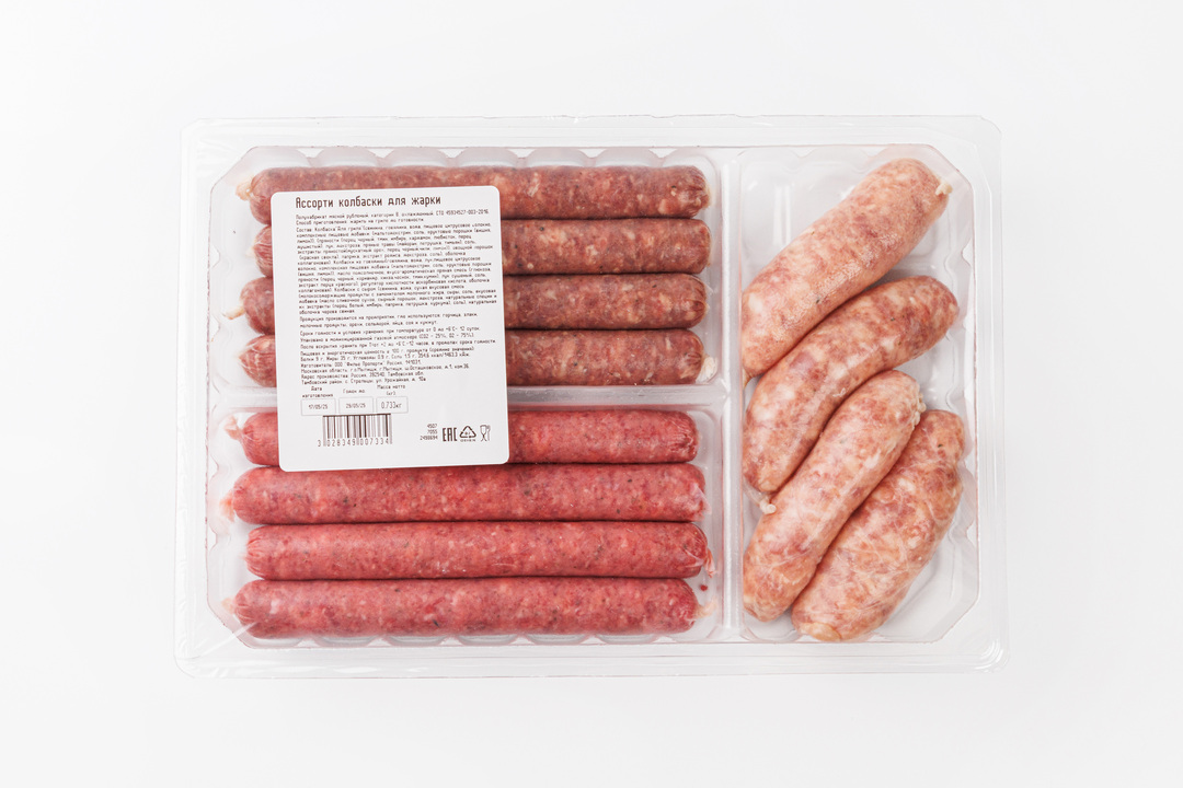 

Ассорти колбаски для жарки охлажденные вес