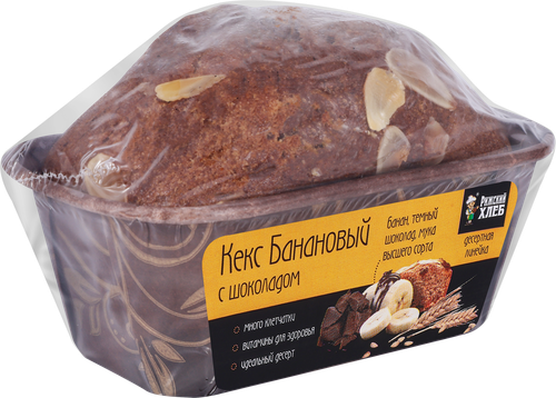 

Кекс Рижский Хлеб Банановый с шоколадом 150 г