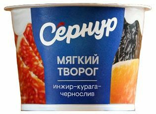 Творог мягкий Сернурский сырзавод инжир-курага-чернослив 3% 100 г