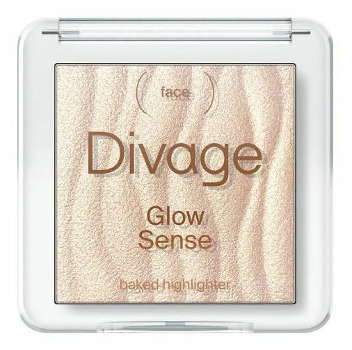 Divage Хайлайтер для лица запеченный Glow Sense Baked Highlighter, 15 г, 01