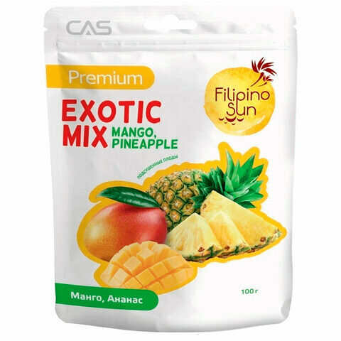 Фрукты Filipino Sun ExoticMix сушеные Манго-ананас 100 г