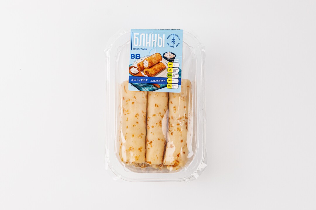 

Блины ВкусВилл с творогом 210 г