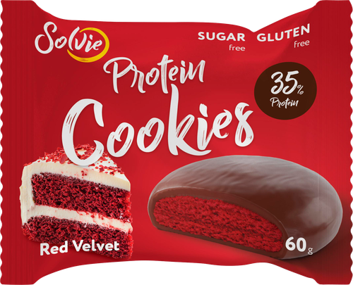 

Печенье протеиновое Solvie Protein cookies Red Velvet 60 г