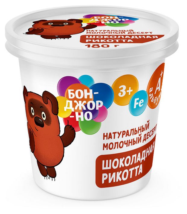 

Сыр Бонджорно Рикотта с шоколадом 30% 180 г