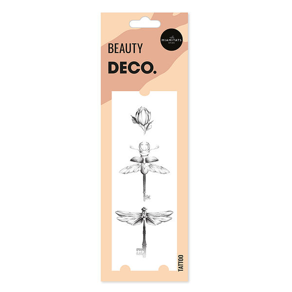 Татуировка для тела Deco Ubeyko by Miami tattoos Dragonfly 1 шт