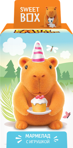 

Мармелад Sweet Box Капибарчик с игрушкой в ассортименте 10 г