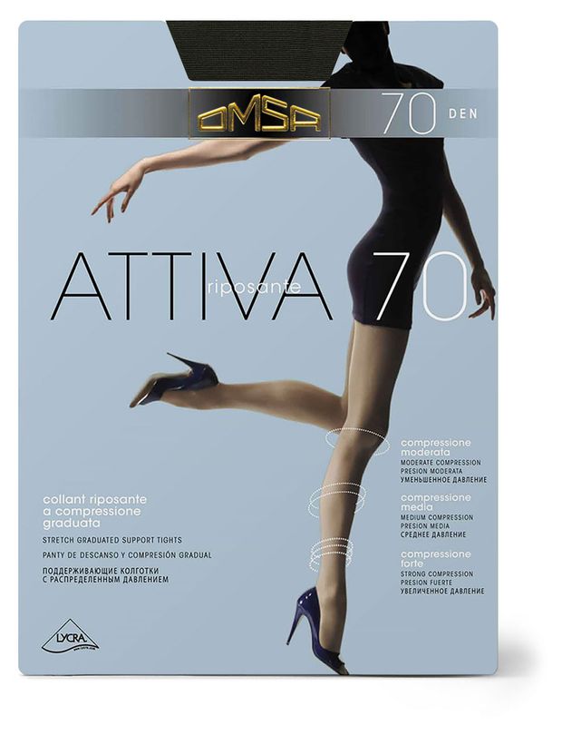 

Колготки женские Omsa Attiva 70 den, nero 3