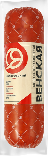 

Колбаса Ялуторовский Мясокомбинат Венская полукопченая 400 г