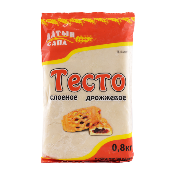 Тесто Алтын-Сапа слоенное дрожжевое 800 г
