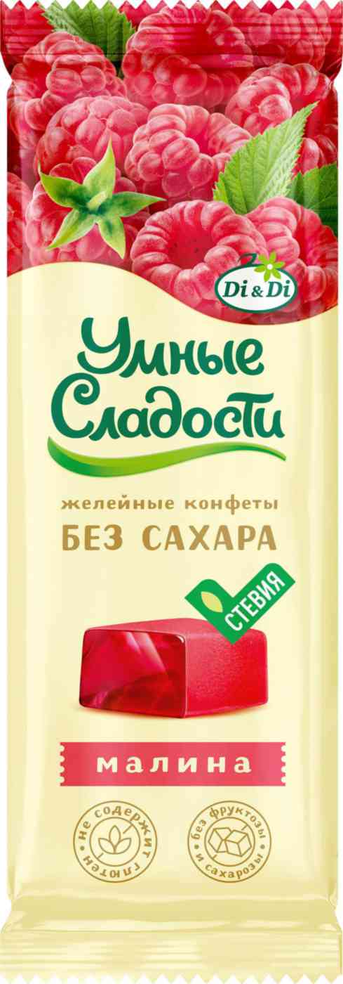 

Конфеты желейные Умные сладости Малина 90 г