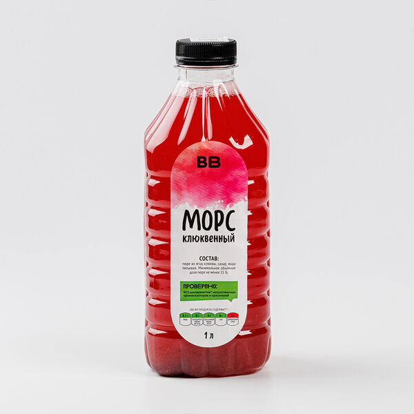 Морс клюквенный ВкусВилл 1 л