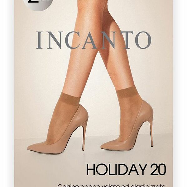 Носки женские Incanto Holiday бежевые 20 den 2 пары