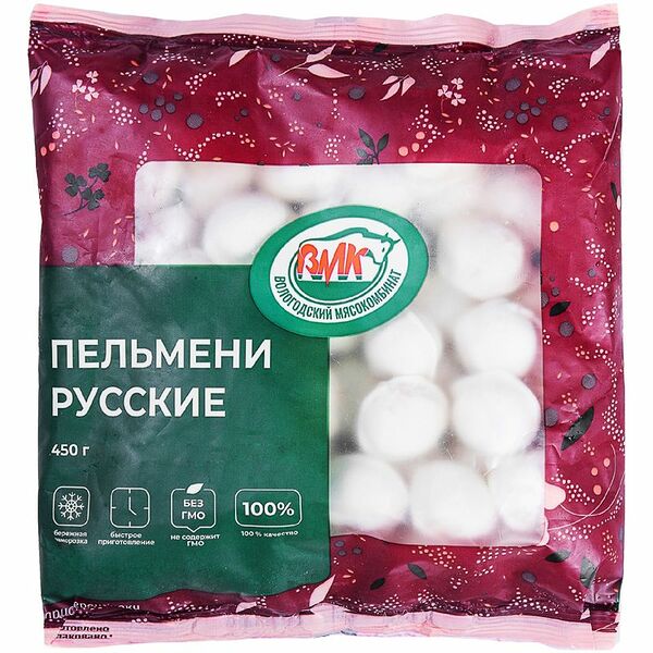 Пельмени Вологодский МК русские 450 г