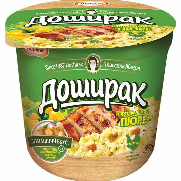 Пюре быстрого приготовления Доширак Курица 40 г