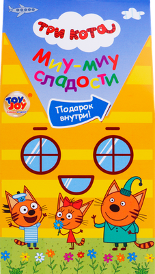 Шарики хрустящие Sweet Box Три кота с игрушкой 15 г