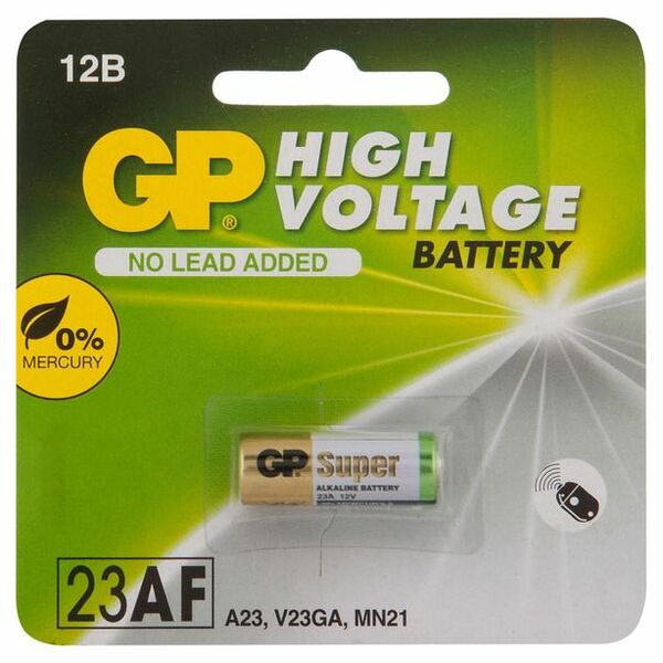 Батарейка алкалиновая GP High Voltage MN21/AE23/A23/3LR50/23AF 12V, 1 шт.