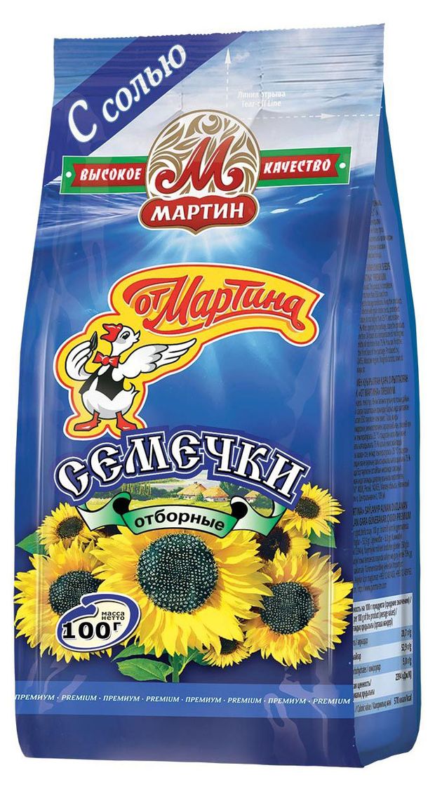 

Семечки От Мартина Отборные Premium с морской солью, 100 г