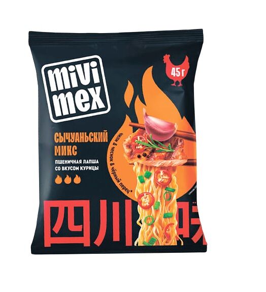 Лапша Mivimex курица сычуаньский микс 45 г