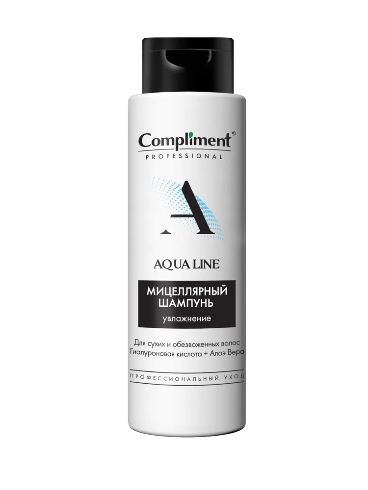 

Шампунь для волос Compliment Professional aqua line мицеллярный для увлажнения 250 мл
