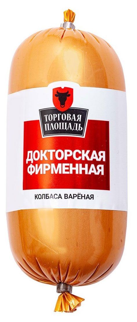 

Колбаса Торговая площадь Докторская Фирменная из мяса птицы варёная 350 г
